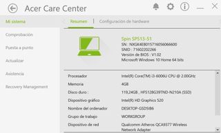 Ordenador portátil acer spin 13,3"
