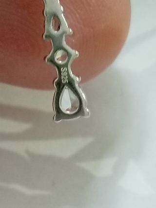 Colgante Cruz circonitas colores   De Plata De Ley