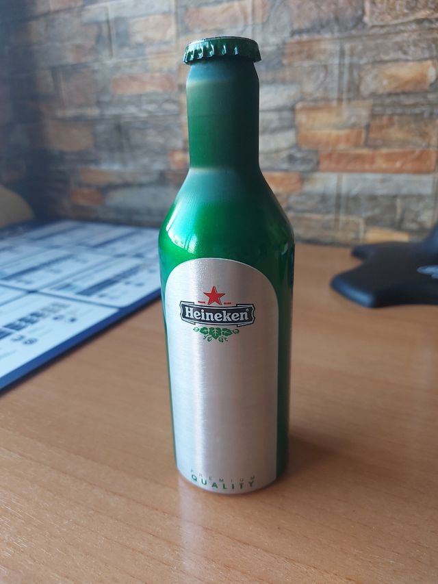 Botella aluminio Heineken 