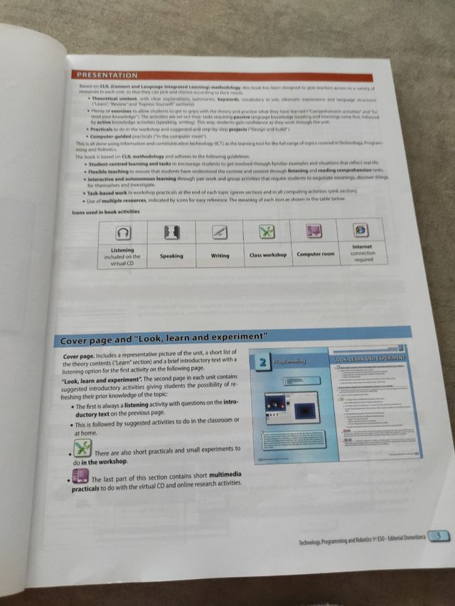 Eso 1. TECHNOLOGY, PROGRAMMING AND Robot