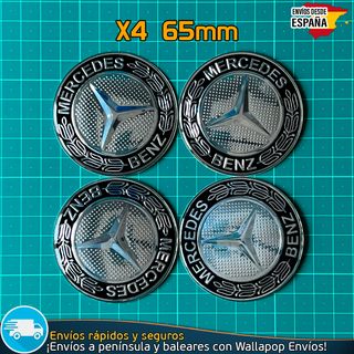 X4 Emblemas Mercedes Benz 65mm Pegatinas Tapacubos