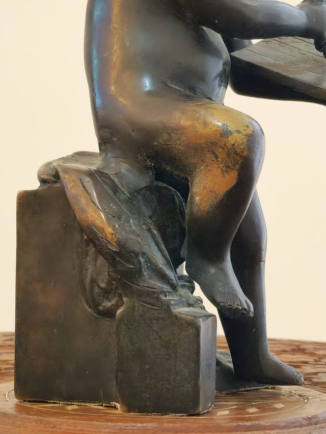 ANTIGUO BRONCE QUERUBÍN CUPIDO