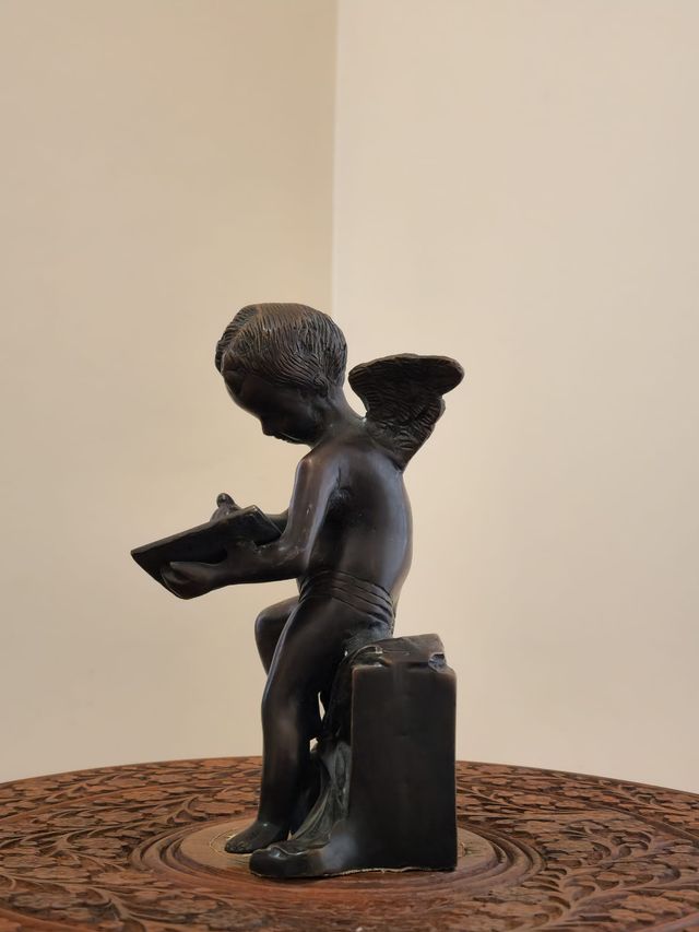 ANTIGUO BRONCE QUERUBÍN CUPIDO