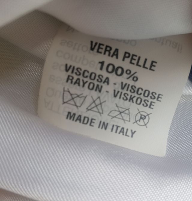 Giacca in vera pelle bianca