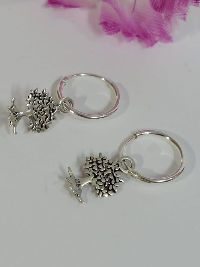 Pendientes Arbol De La Vida De Plata De Ley 925