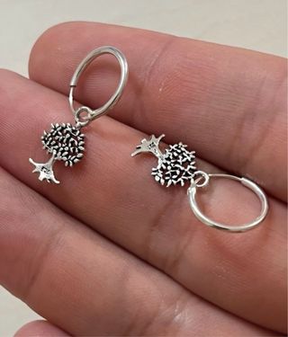 Pendientes Arbol De La Vida De Plata De Ley 925