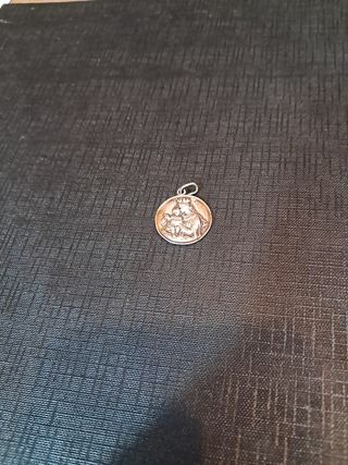 Medalla plata corazón de Jesús 