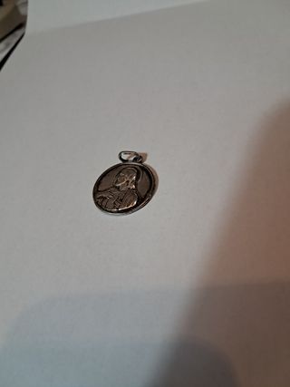Medalla plata corazón de Jesús 