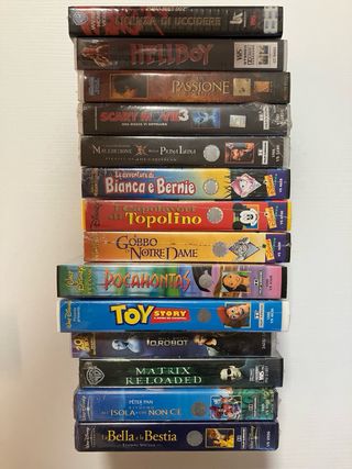 Lotto VHS nuove impellicolate e mai aperte