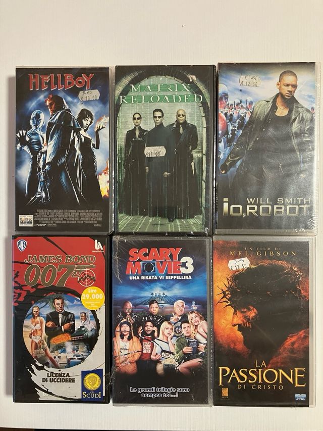Lotto VHS nuove impellicolate e mai aperte
