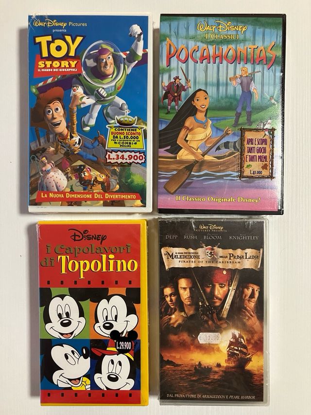 Lotto VHS nuove impellicolate e mai aperte