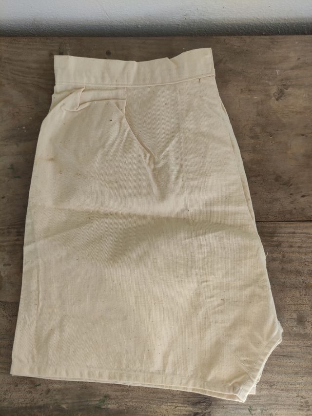 Calzón antiguo de lino fino 