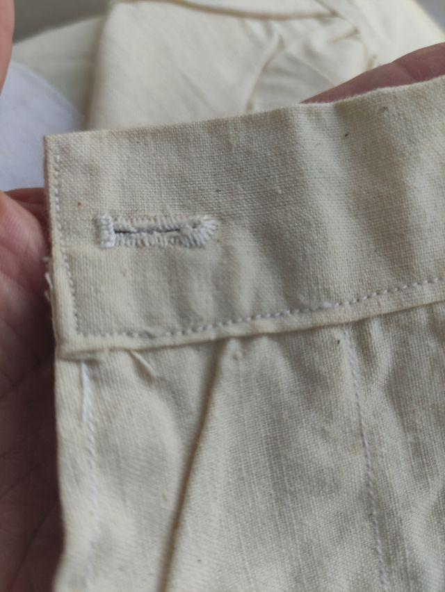 Calzón antiguo de lino fino 