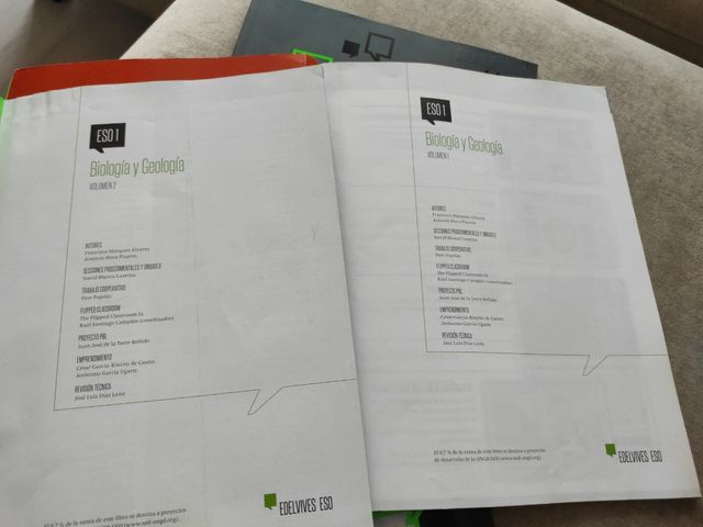 Eso 1. Biología y geología. Edelvives