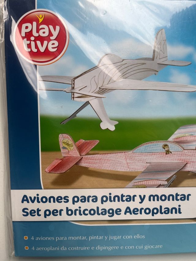 Aviones para pintar y montar