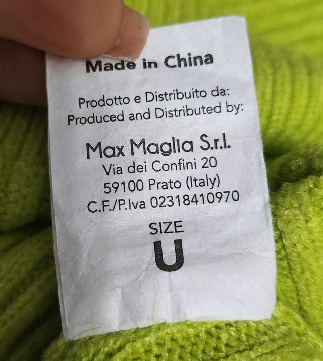 Maglione verde acido