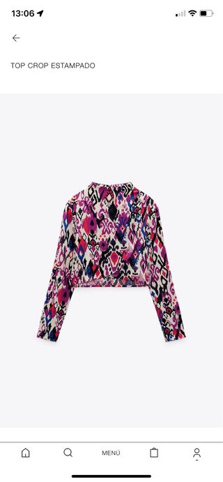 top crop estampado