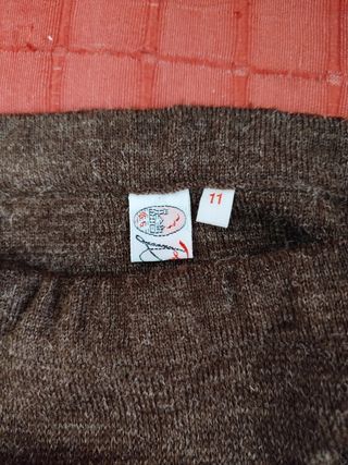 Falda marrón vintage talla 36