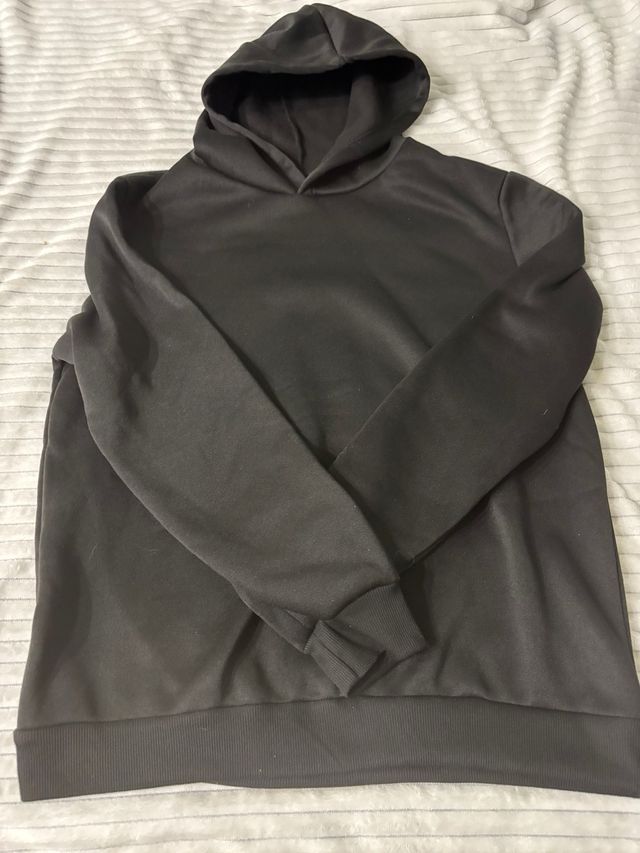 Sudadera negra con capucha vintage-Attitude