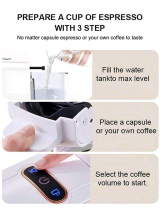 Cafetera automática 4 en 1 CAFELFFE Black