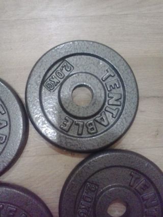 DISCOS 4 PESAS 2KG DE 28MM