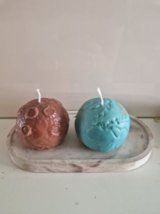 Confezione di candele Luna e Terra