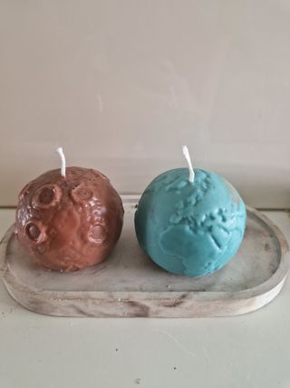 Confezione di candele Luna e Terra
