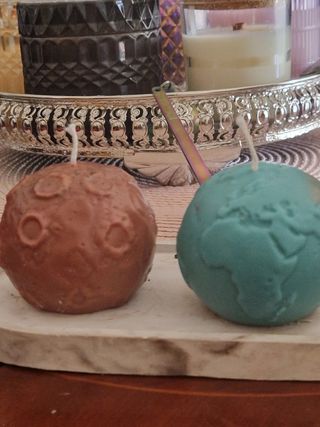 Confezione di candele Luna e Terra