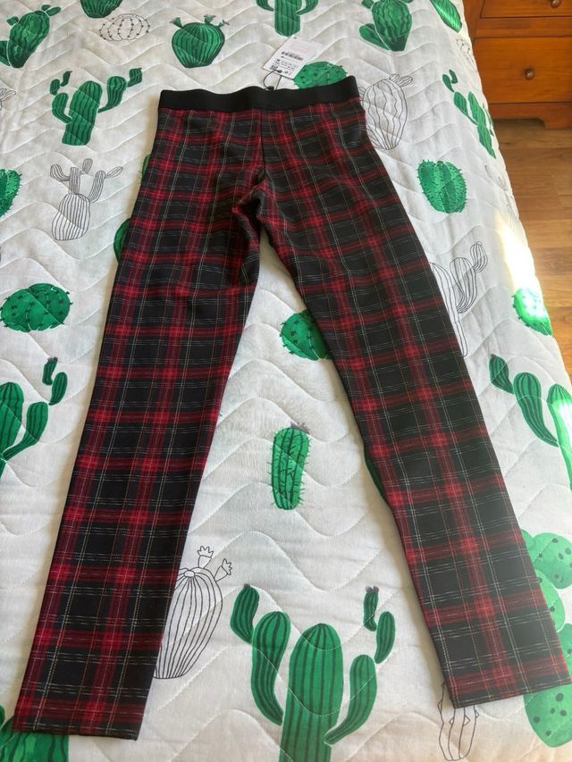 Pantalon cuadros zara 13-14 años