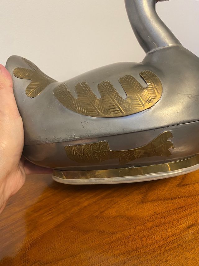 PATO DE ESTAÑO Y BRONCE