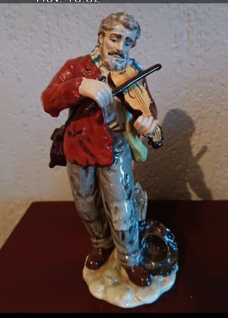 Figura cerámica violinista