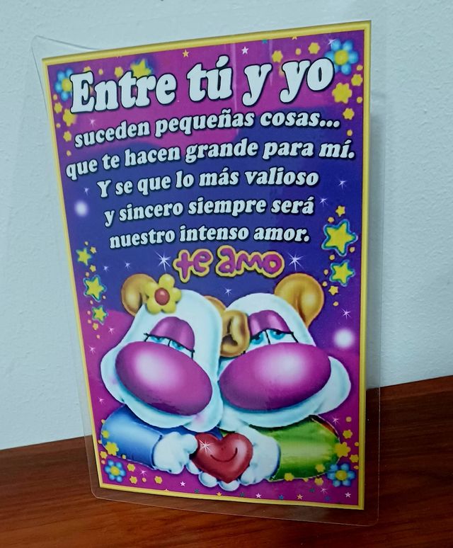 Postal Bella de Amor, incluye regalo