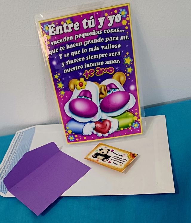 Postal Bella de Amor, incluye regalo