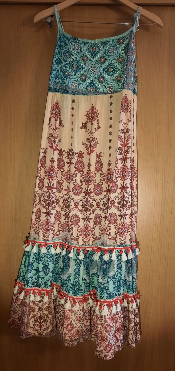 Vestido largo estampado