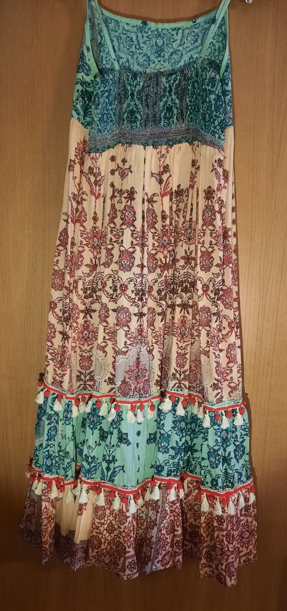 Vestido largo estampado