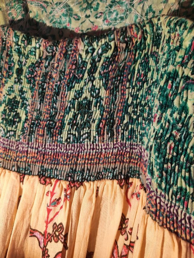 Vestido largo estampado