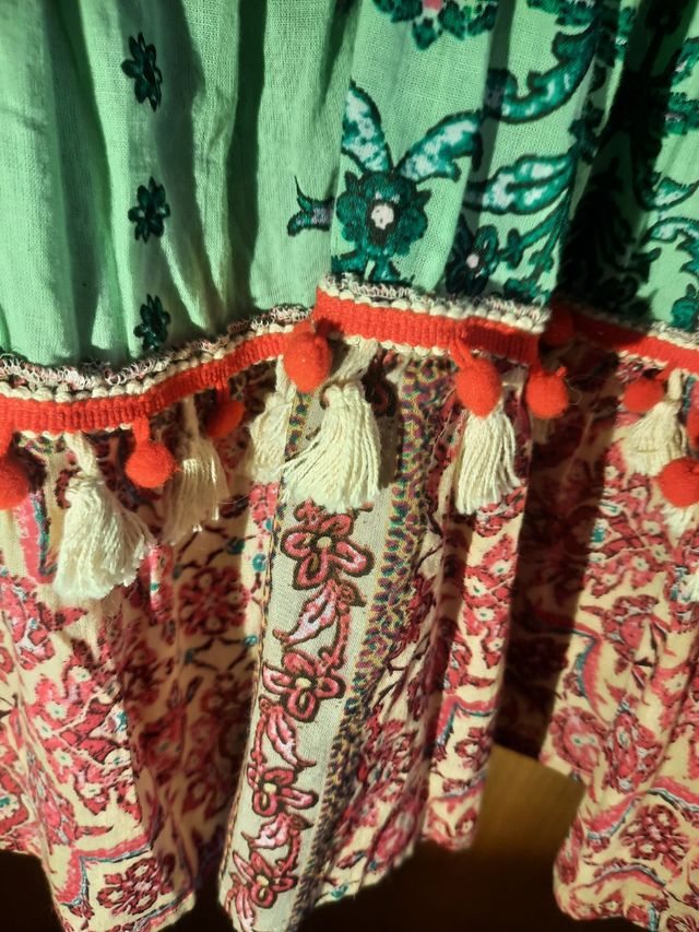 Vestido largo estampado