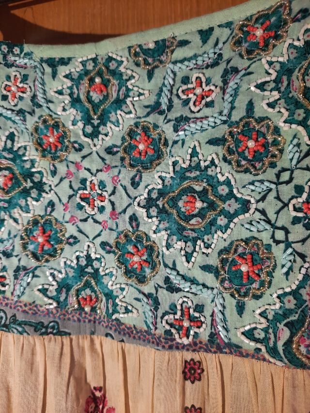 Vestido largo estampado