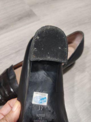 Zapatos de zendra de piel talla 41