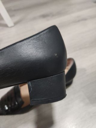 Zapatos de zendra de piel talla 41