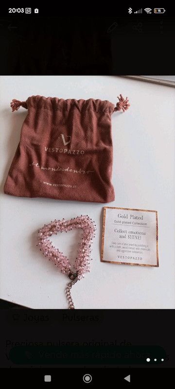 Pulsera con cristales Vestopazzo.