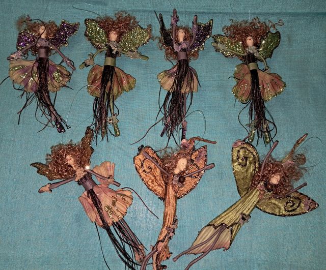 7 IMPRESIONANTES HADAS ARTESANÍA ALAMBRE Y TELA