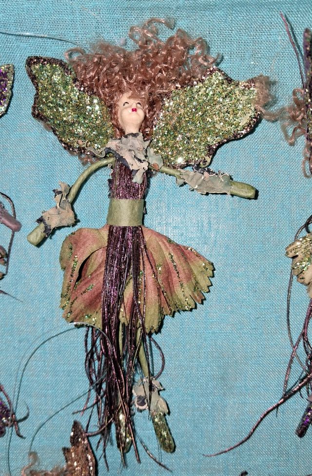 7 IMPRESIONANTES HADAS ARTESANÍA ALAMBRE Y TELA