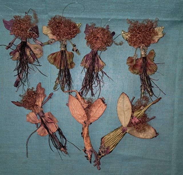 7 IMPRESIONANTES HADAS ARTESANÍA ALAMBRE Y TELA