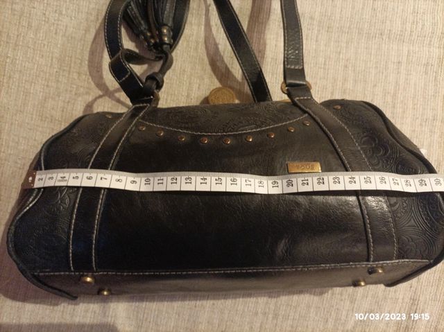 Bolso negro piel original Tous