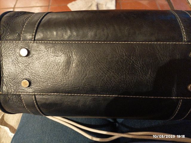 Bolso negro piel original Tous