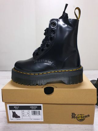 Dr. Martens Molly Black Buttero 24861001 taglia 36