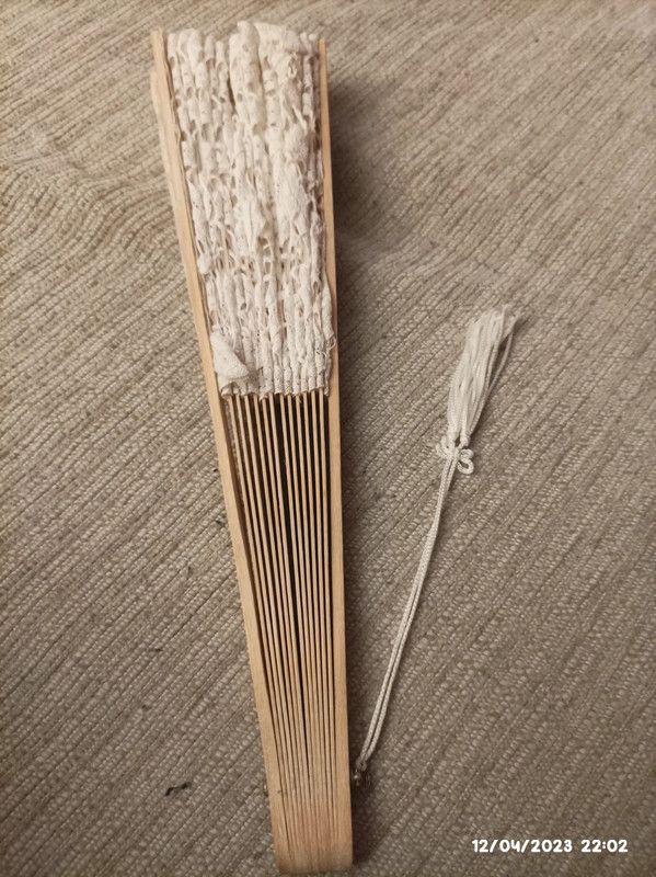 Abanico novia de encaje