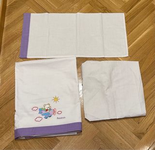 Set Edredón con Protector para Cuna 60x120 Pispas