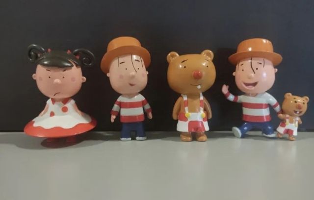 LOTE 4 FIGURAS PVC JUANITO JONES MARUKATSU ANTENA